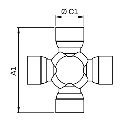 Cruceta de Cardán Transmisión Principal (4x4 y 4x2) para Ford Ranger